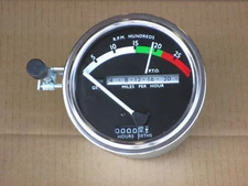 TACHOMETER W/ WHITE NEEDLE FOR JOHN DEERE JD 3010 4000 4010 4020 4320 4520 4620