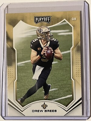 2021 Panini Playoff DREW BREES New Orleans Saints Football Card #168  NM/Mint