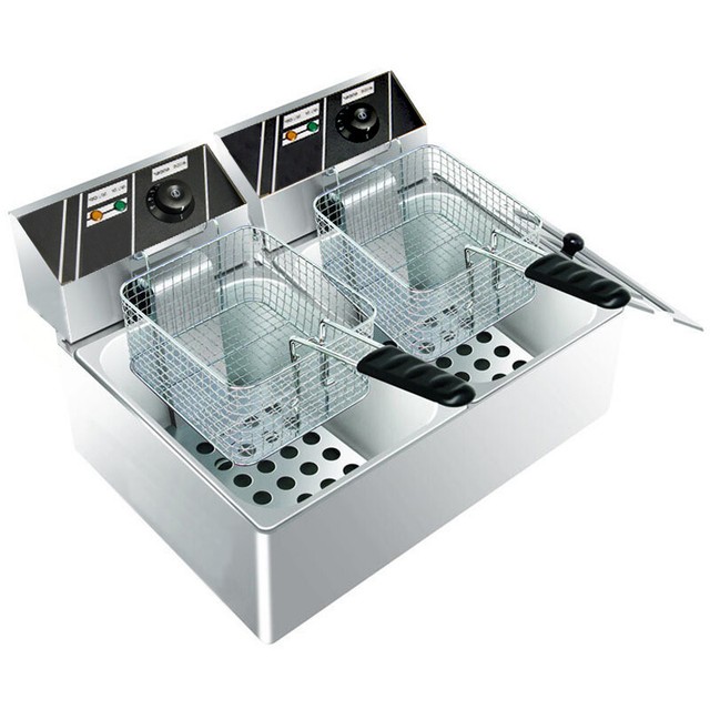 Clevr 11 Liter Capacity Commercial Stainless Steel Deep Fryer