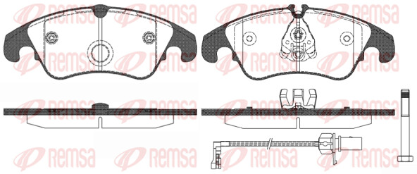 Remsa BremsbeläGe Bremsbelegsatz Vorne Passend FüR Audi A4 Avant A6-image