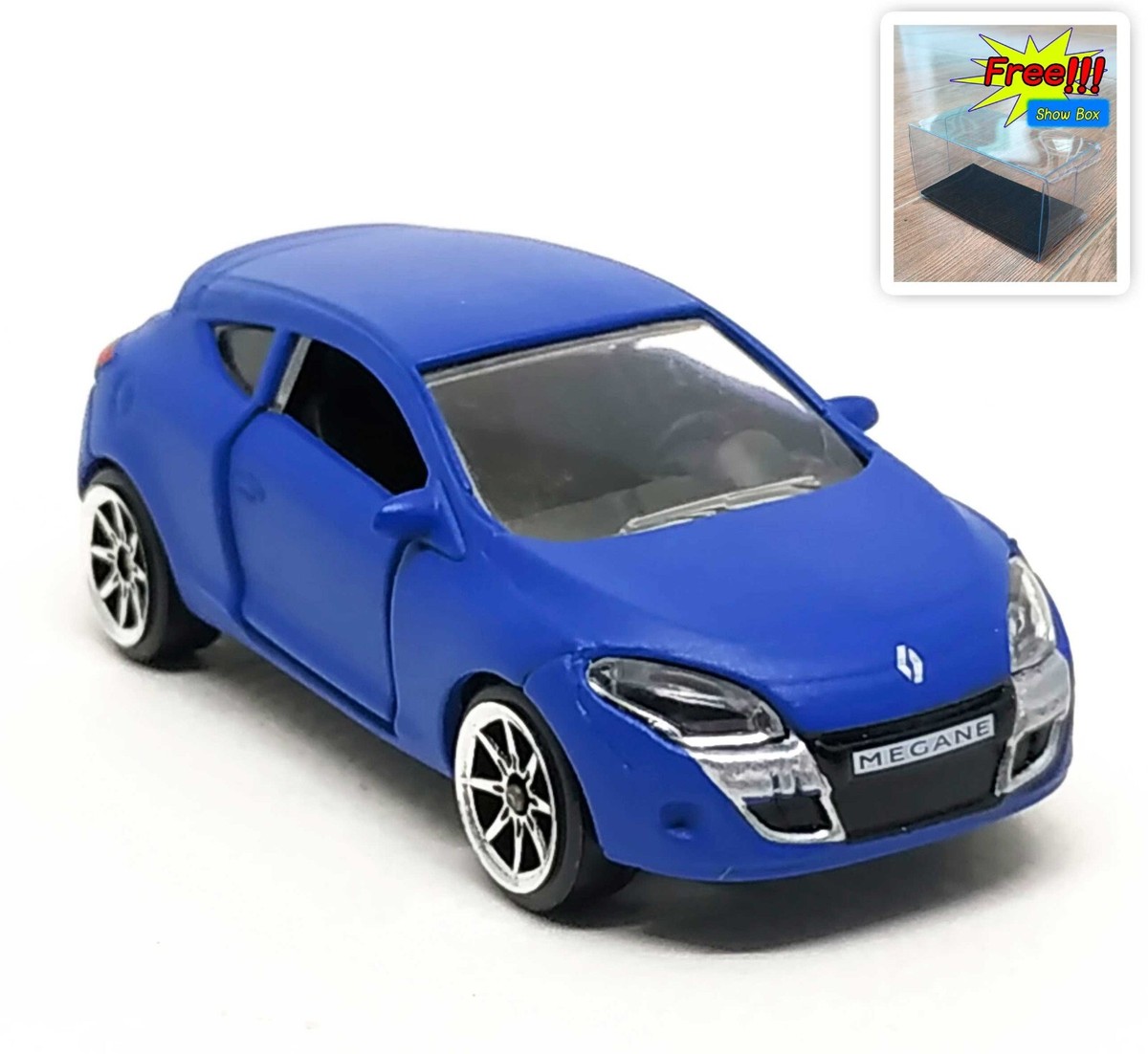Majorette Renault Megane Coupe Matte Dark Bue - Wheel 8S 1:64 (3