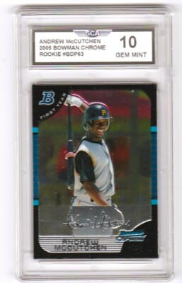 2005 BOWMAN CHROME ANDREW MCCUTCHEN ROOKIE BASEBALL CARD PITTSBURGH PIRATES
