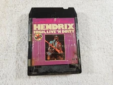 Jimi Hendrix- High, Live N’ Dirty 8-Track Tape. Splice-Tested.