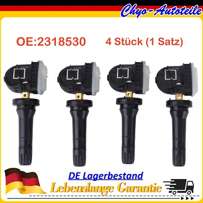 FÜR FORD FIESTA 6 FOCUS 3 KUGA 2 MONDEO 5 4X SCHRADER REIFENDRUCKSENSOR 2318530
