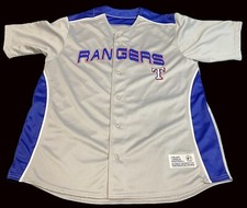 Texas Rangers -XL- MLB Baseball Jersey  Dynasty Series -STITCHED SEWN- Gray - XL