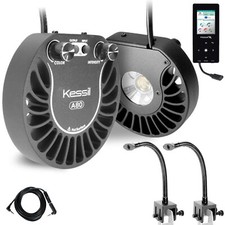 Kessil 2 A80 Tuna Blue LEDs 2 Mini Goose 1 Cable 1 Controller Bundle KBA80TB11