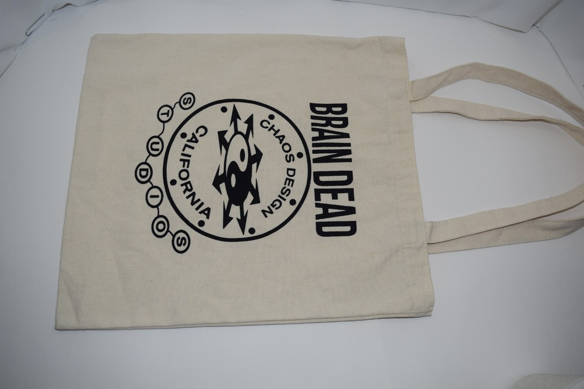 BRAIN DEAD トートバッグ ベージュ Logohead_Steele_Canvas_Mini_To