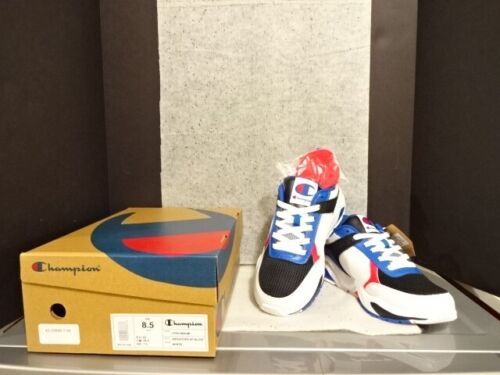 CHAMPION 93EIGHTEEN BLOCK MEN SNEAKERS SHOES 8.5 RED/WHITE/BLUE ATHLETIC TENNIS!