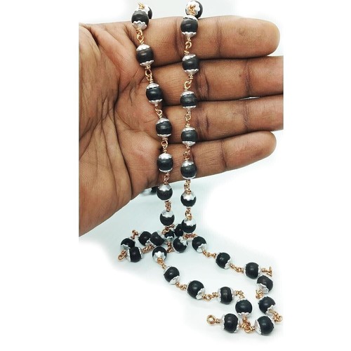 karungali malai Original Copper with Silver Cap Natural Pure Karungali EboNY MAL - Picture 3 of 3