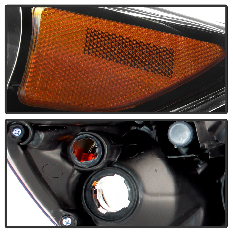 Faros negros para Toyota Corolla 2011 2012 2013 mercado de accesorios izquierda+derecha Foto 4 de 4