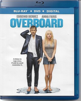 Overboard [Blu-ray] ANNA FARIS, EUGENIO DERBEZ BLU-RAY DISC IS MINT DVD IS VG