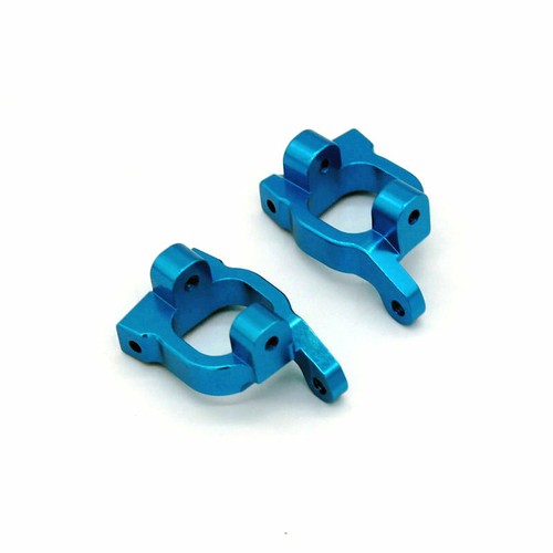 ORIGINALE Wltoys 124019 144001 Kit di aggiornamento lega BLU Bracci di sospensione urti, mozzi - Foto 3 di 16