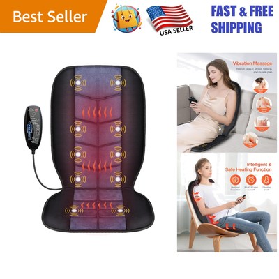 Heated Massage Chair Pad with 10 Vibration Motors for Ultimate Relaxation