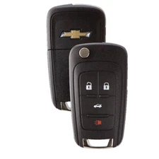 2 Flip Key Keyless PROX Remote Fob for Chevrolet 4-button for Push-To-Start