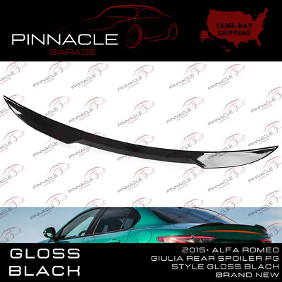 2015+ Alfa Romeo Giulia Rear Spoiler PG Style Gloss Black Brand New
