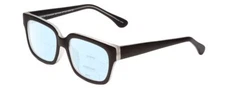 Gotham Style 254 Men Square Multi-Focus Blue Light Glasses in Black Crystal 54mm