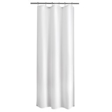 Titanker Small Stall Shower Curtain Liner Washable, 36 x 72 Inches, White Fabric