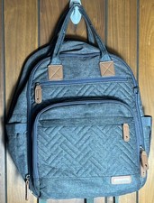 Iniuniu Diaper Bag Backpack Adjustable Unisex Gray Zipped Pockets Clean - Cooler
