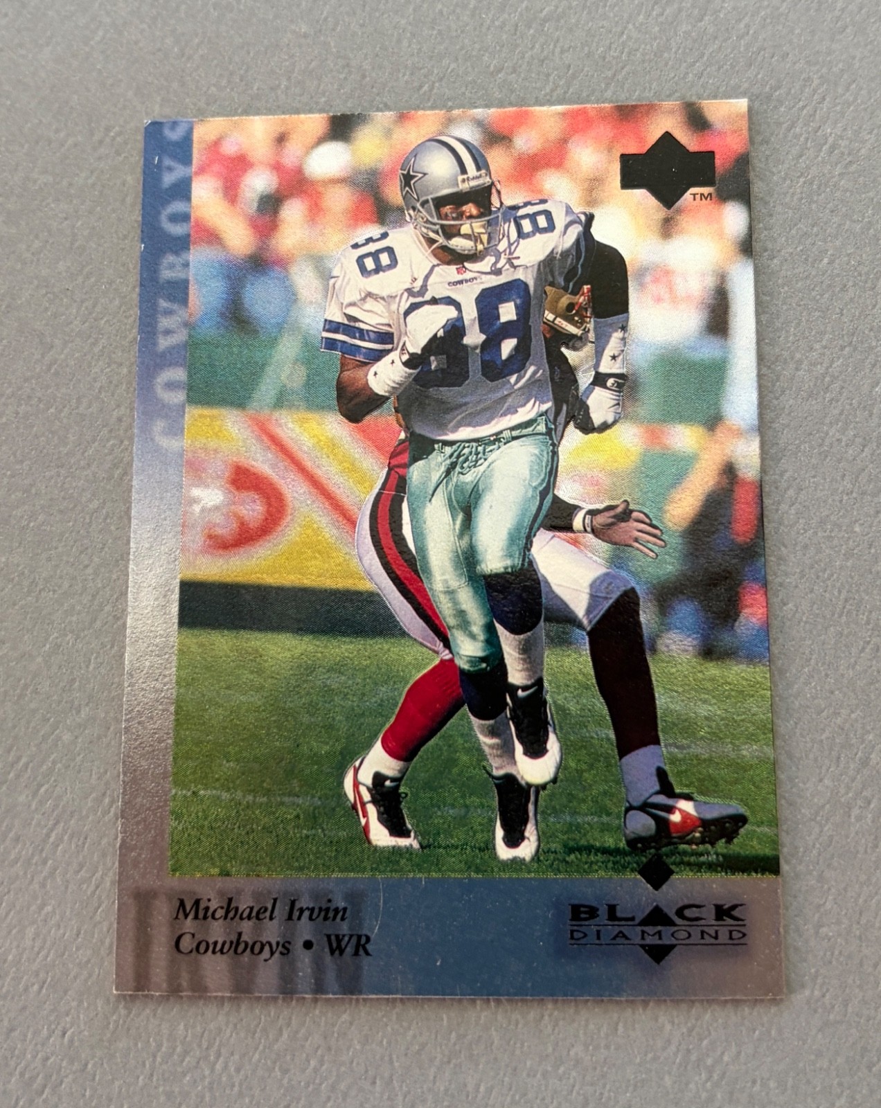 1997 Upper Deck Black Diamond Michael Irvin #56 Dallas Cowboys