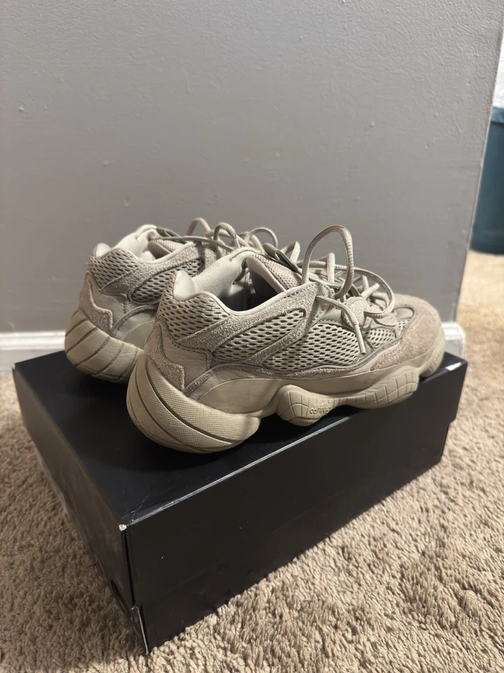 adidas Yeezy 500 Men's Light Taupe Sneakers Size 9 GX3605 - Image 3 of 4