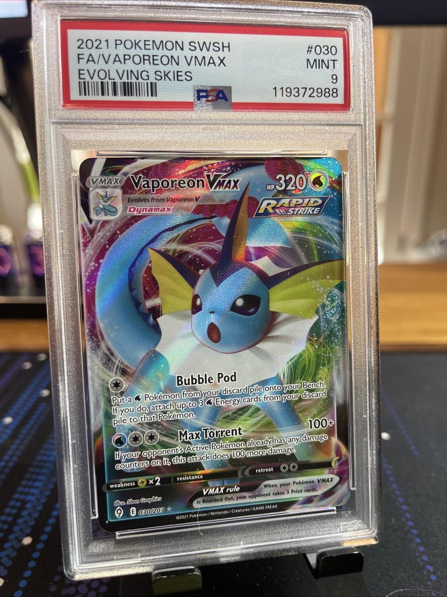 Vaporeon VMAX 030/203 SWSH07: Evolving Skies Holo for sale