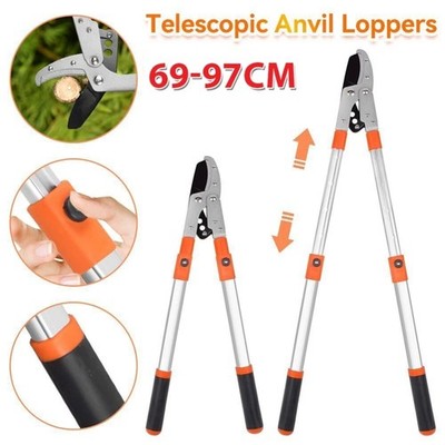 Astschere Getriebeastschere Amboss Baumschere Teleskop 69-97 cm Astschneider