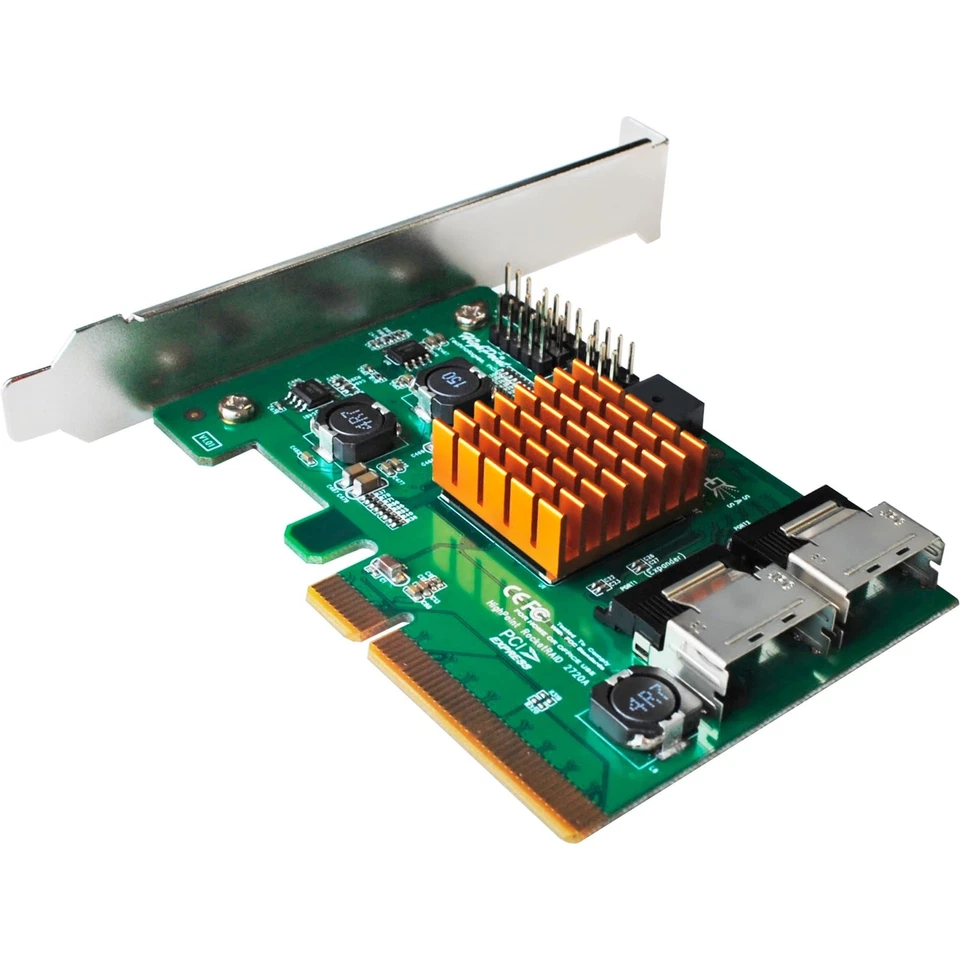 HighPoint RocketRAID 2720a PCIe 8 Channel 6Gbps SAS SATA RAID Controller - Image 3 of 4