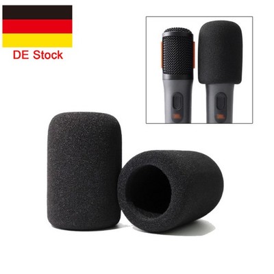 2* Mikrofon Schutzhülle für JBL PartyBox Wireless Mic Ersatz Zubehör Schwarz DE