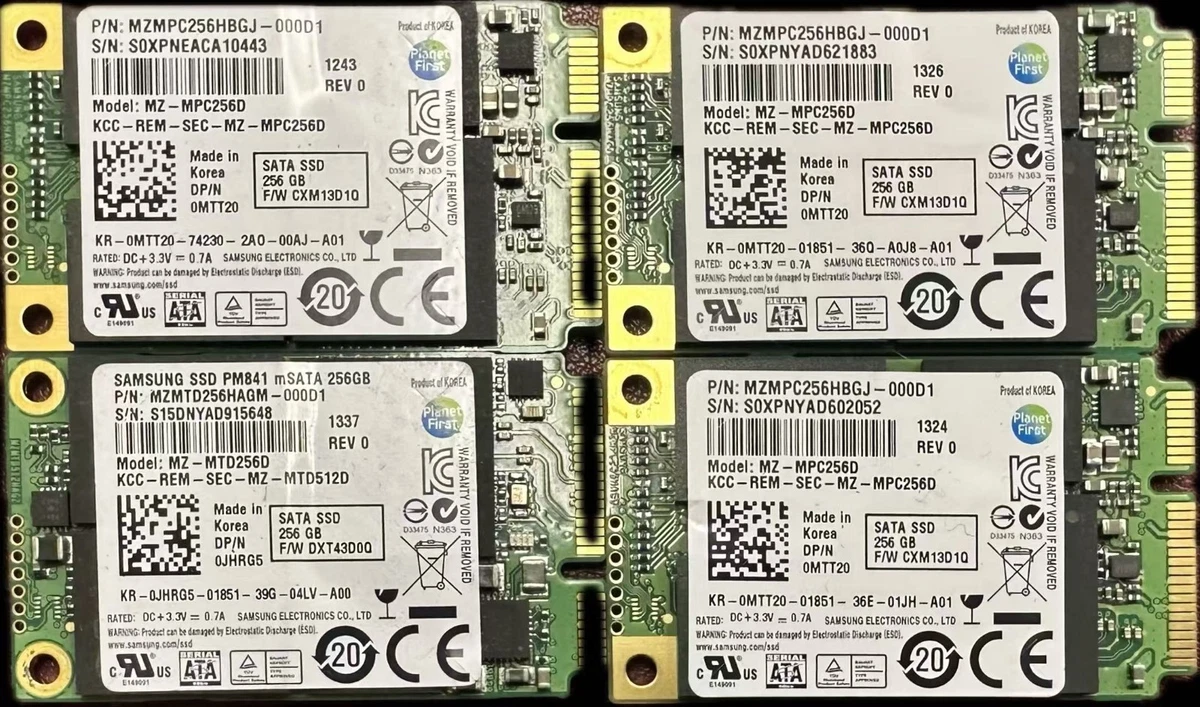 Micro SATA 256 GB Solid State Drives 1.8 in Form Factor for sale