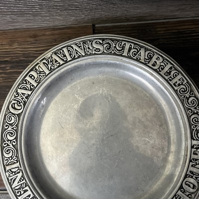 Vintage Wilton Pewter Plate “ Captain's Table - International