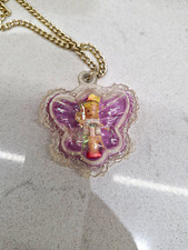 1993 Bluebird Polly Pocket Butterfly Fairy Necklace – Original Chain & Fairy