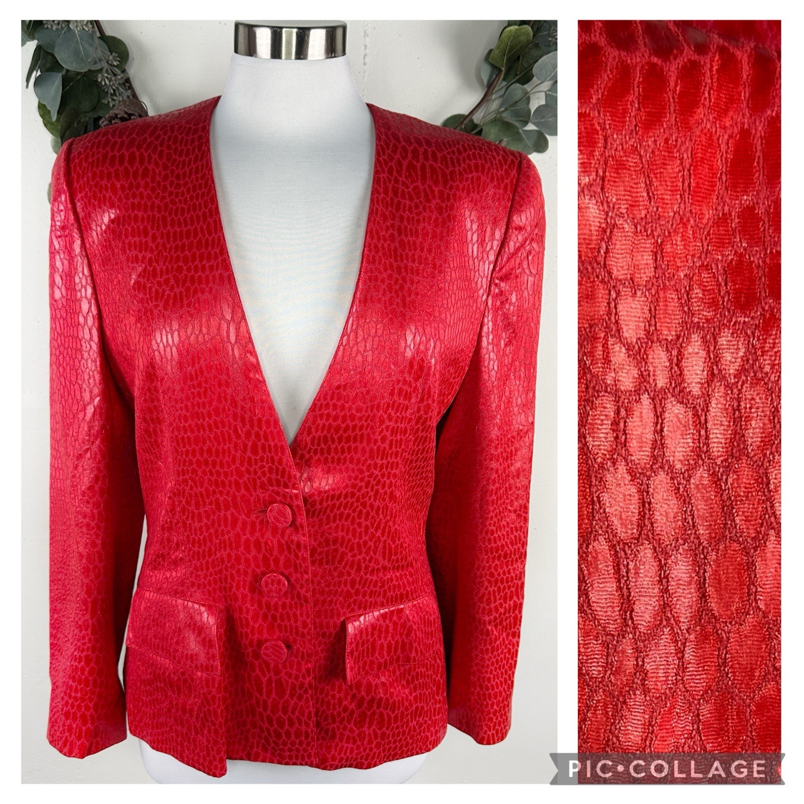 Vintage Adele Simpson Evening Blazer Jacket US 10… - image 1