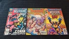 1990 MARVEL COMICS WHAT IF? LOT OF 3 WOLVERINE BATTLES MID-GRADE VINTAGE CONAN