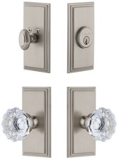 Grandeur CARFON_SP_ESET_238 Carre Solid Brass Single Cylinder - Nickel