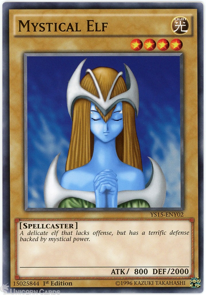 YS15-ENY02 Mystical Elf 1st Edition Mint YuGiOh Card
