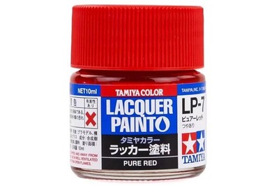 Tamiya Lacquer LP-7 Pure Red Paint Jar 82107