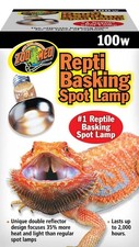 Zoo Med Repti Basking Spot Lamps 100W Double Reflector Beam - 4 Pack