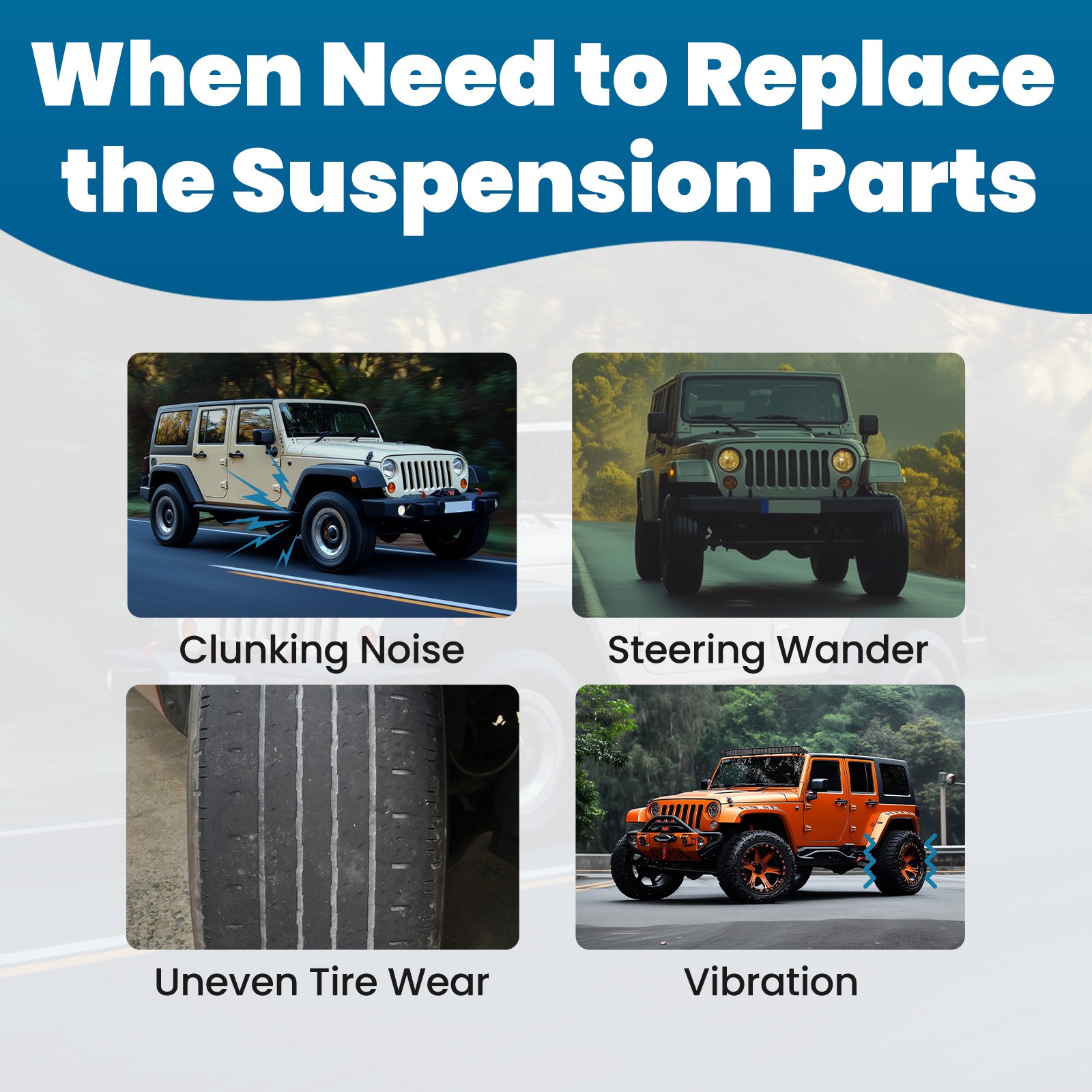 Rear Adjustable Panhard Track Bar 0"-6" for Jeep Wrangler JK 07-2018 3.8L 3.6L thumbnail 8