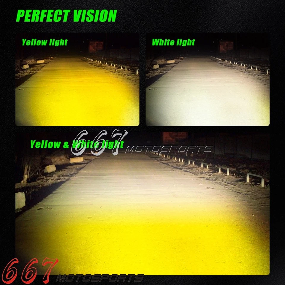 80W Auxiliary Spot Light Fog Lights For BMW R1250GS R1200GS Honda Dirt Bike ATV - Image 4 of 4