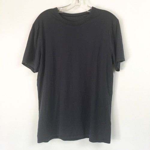 Lululemon Fundamental T Shirt Mens Medium Navy Blue Short Sleeve Active Tee