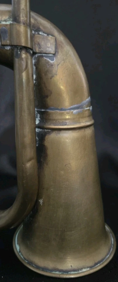 Vintage Brass Horn Military Style Bugle Calvary Christmas Decor - Image 3 of 4