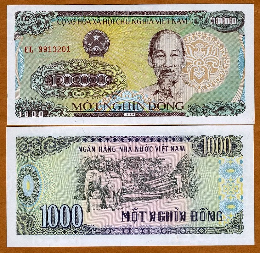 Vietnamese Paper Money 1,000 ₫ Denomination for sale | eBay