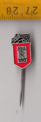 Vintage Rolls Royce Logo Pin Abzeichen Auto 1960er