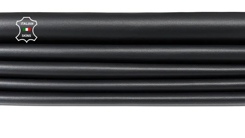 PREMIUM BLACK full grain soft Lambskin lamb sheep leather 6 skins total 40sqf