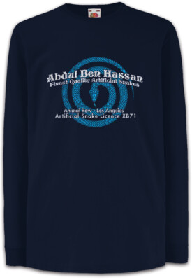 Abdul Ben Hassan Kinder Langarm T-Shirt Blade Logo Schlangenshop Runner Geschäft