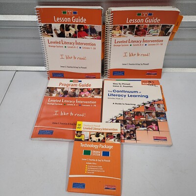 Orange System LLI Leveled Literacy Lesson Guides, Technology Package, Fountas