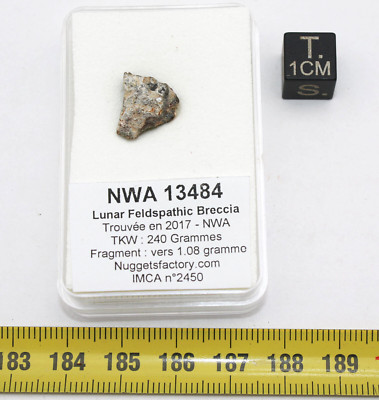 Lunar Meteorite NWA 13484 - Feldspathic Breccia (NWA - 1.08 Grams - 020**)