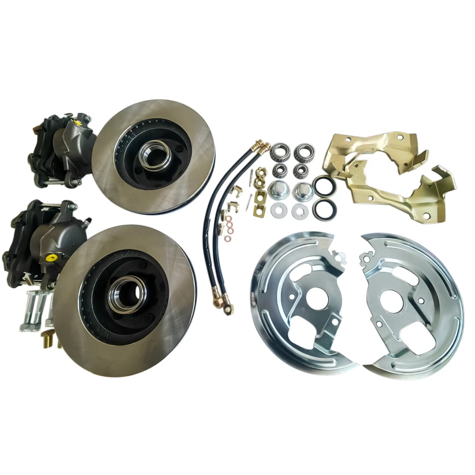 Power Front Disc Brake Kit 11" Rotor for Oldsmobile Cutlass Chevrolet Chevelle - Image 3 of 4