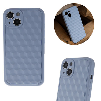 Etui Cube 3D Hülle Schutz Handy Tasche Motiv Cover Muster Case Motiv ICE BLAU