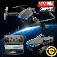 E99 Drone With Camera, Foldable RC Drone, Remote Control Drone Toys For Beginner